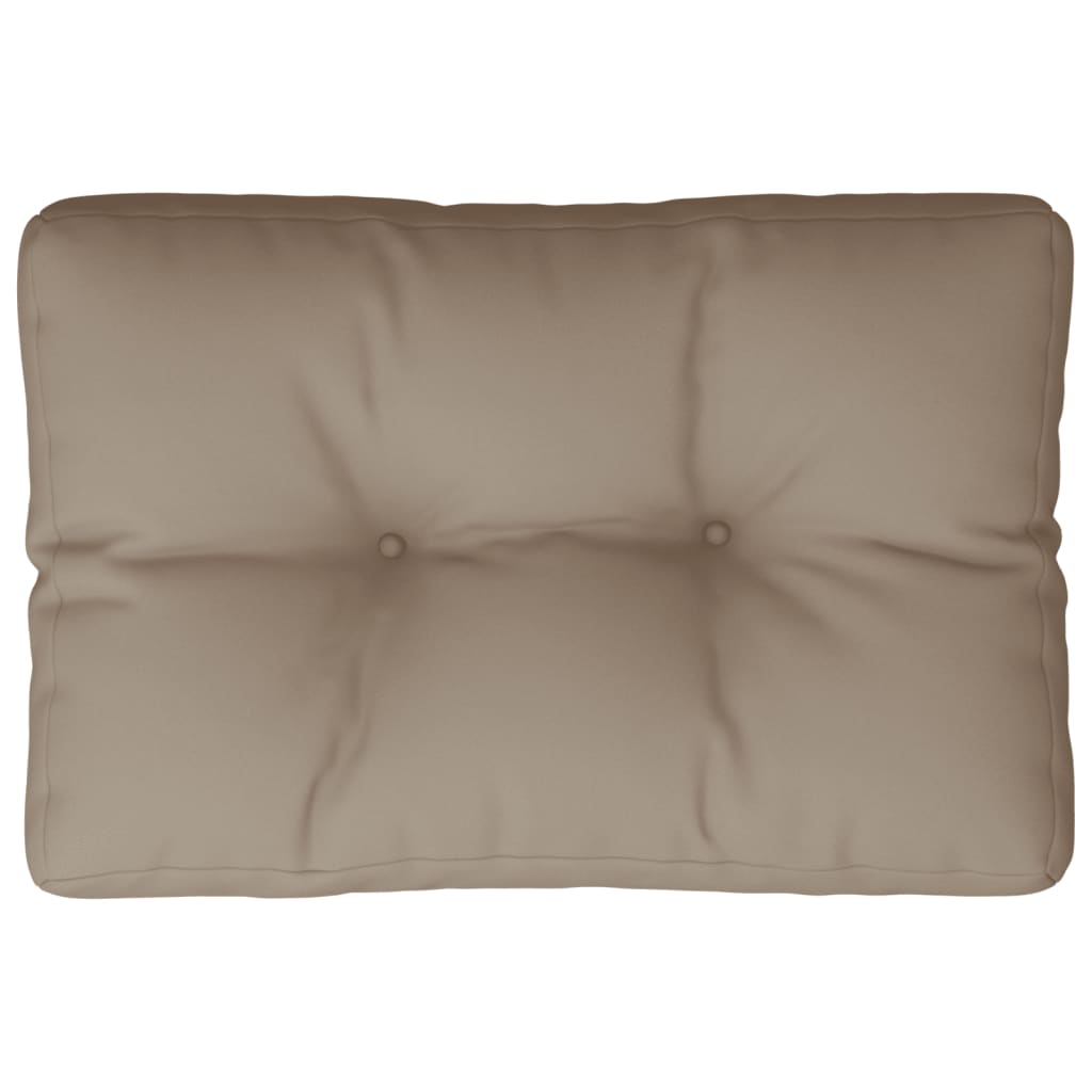 Pallet Cushion Taupe 50x40x12 cm Fabric