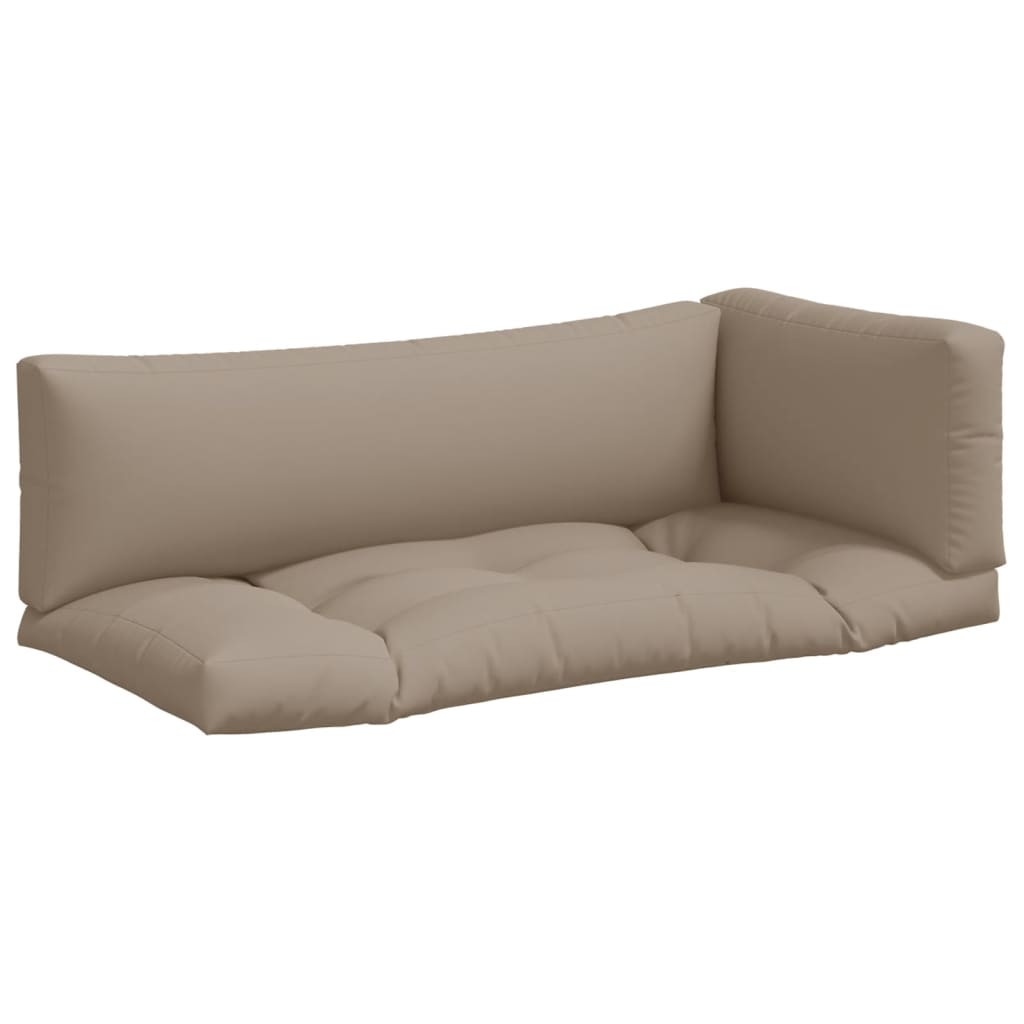 Pallet Cushions 3 pcs Taupe Fabric