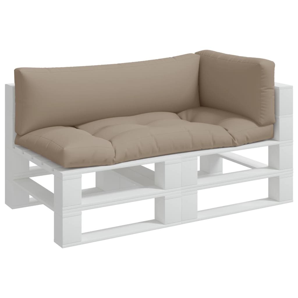 Pallet Cushions 3 pcs Taupe Fabric