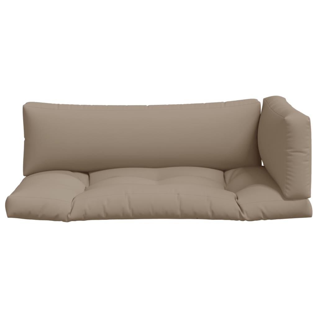 Pallet Cushions 3 pcs Taupe Fabric