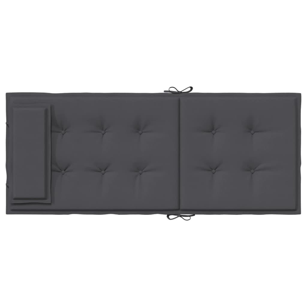Highback Chair Cushions 6 pcs Anthracite Oxford Fabric