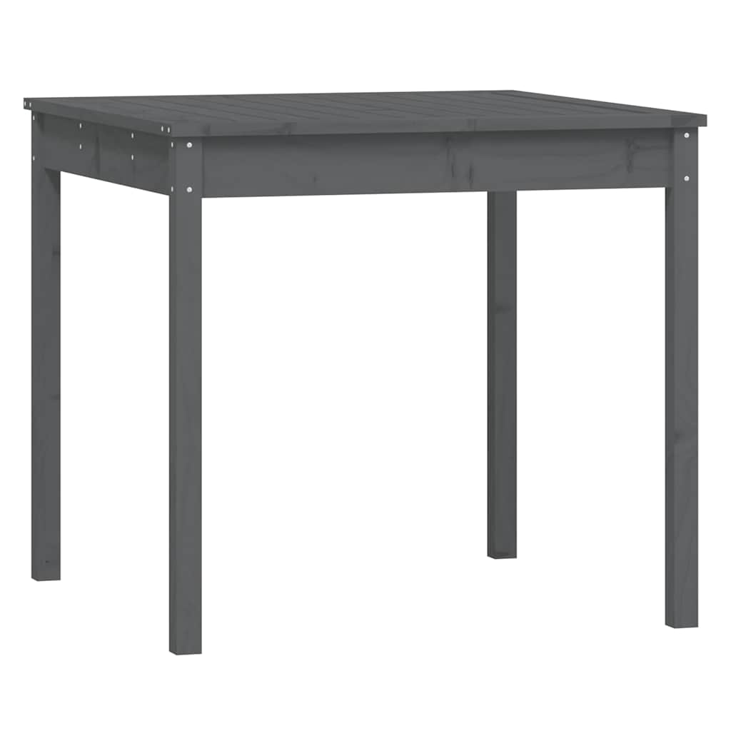 3 Piece Garden Bistro Set Grey Solid Wood Pine