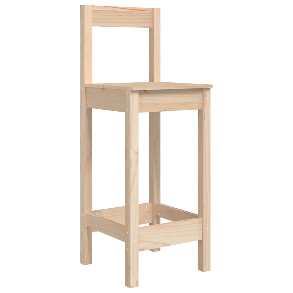 3 Piece Garden Bar Set Solid Wood Pine