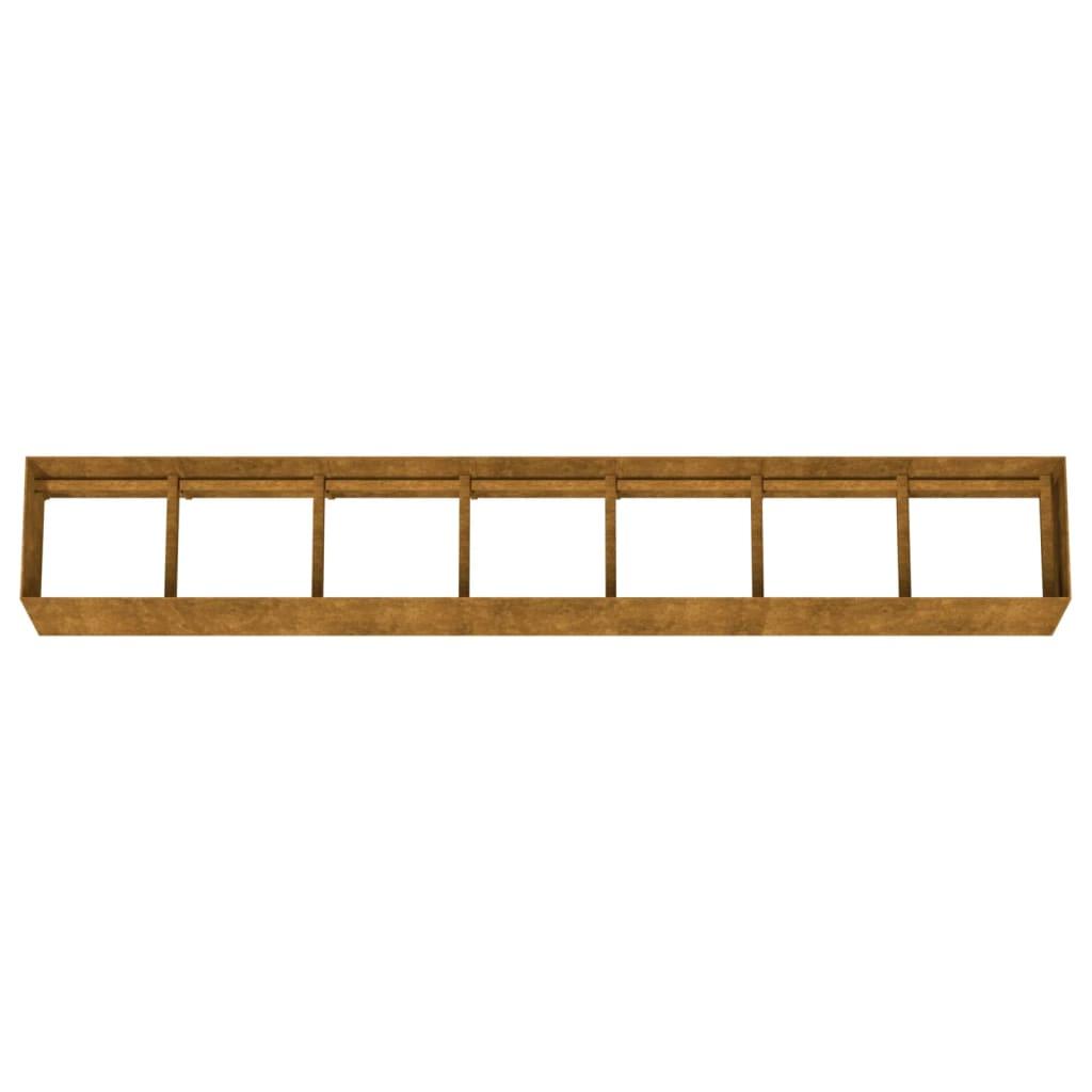 Garden Raised Bed 280x40x40 cm Corten Steel