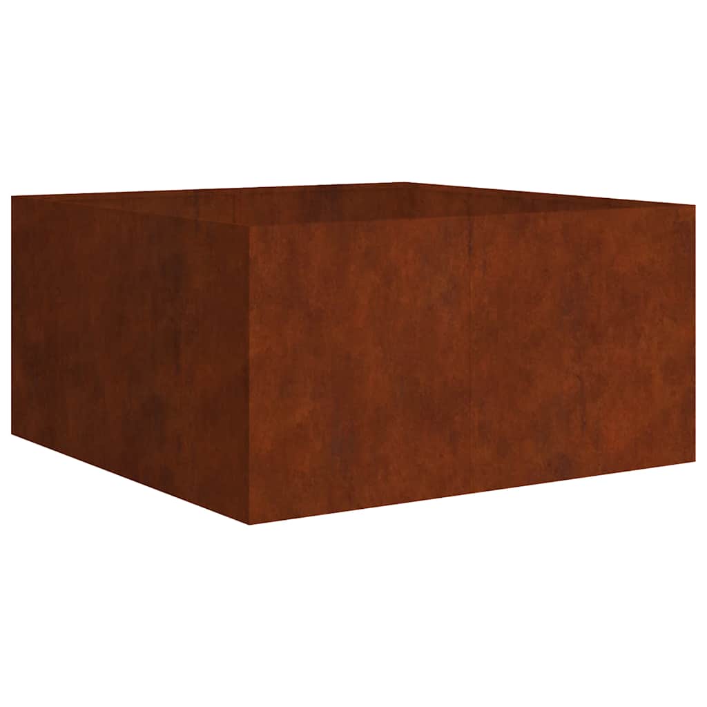 Planter 80x80x40 cm Corten Steel