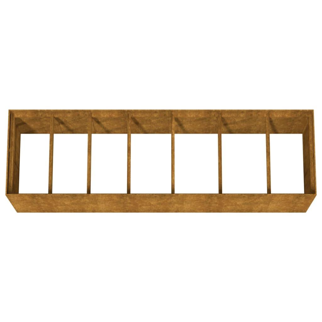 Garden Raised Bed 280x80x80 cm Corten Steel