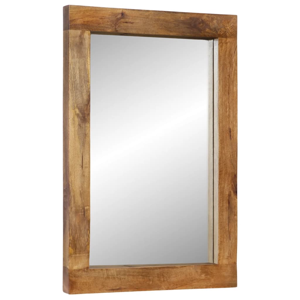 Mirror 70x50 cm Solid Wood Mango and Glass