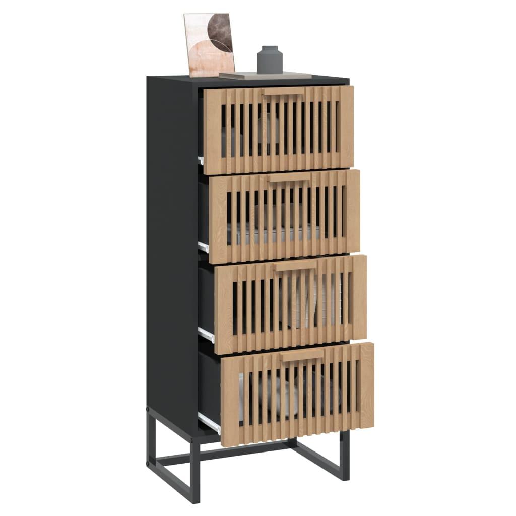 Highboard Black 40x30x95 cm Engineered Wood