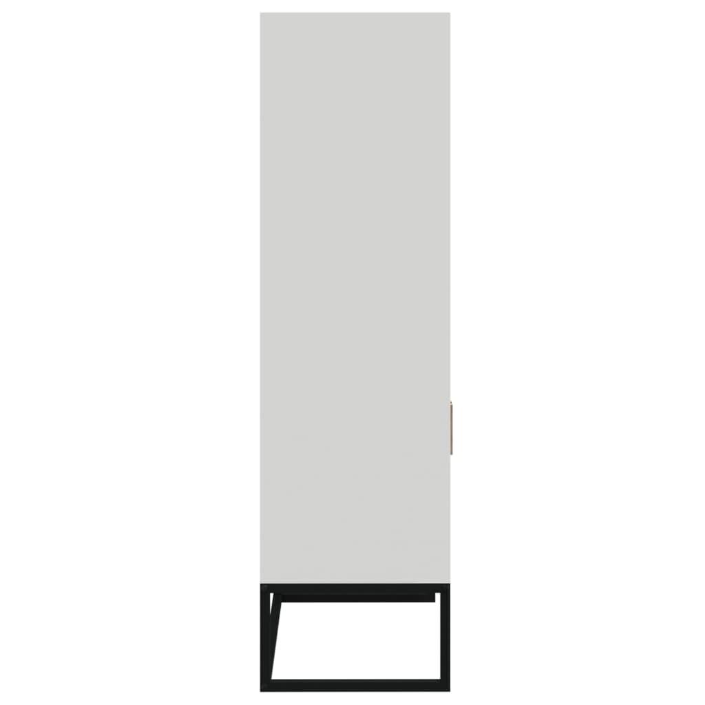 Highboard White 60x35x125 cm Engineered Wood
