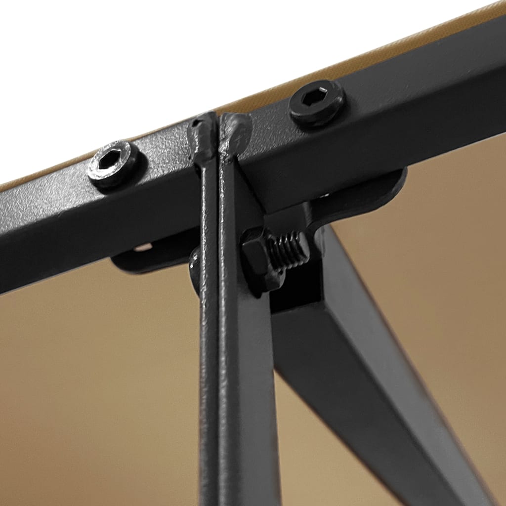 Canopy Taupe 2x2,3 m 180 g/m² Fabric and Steel