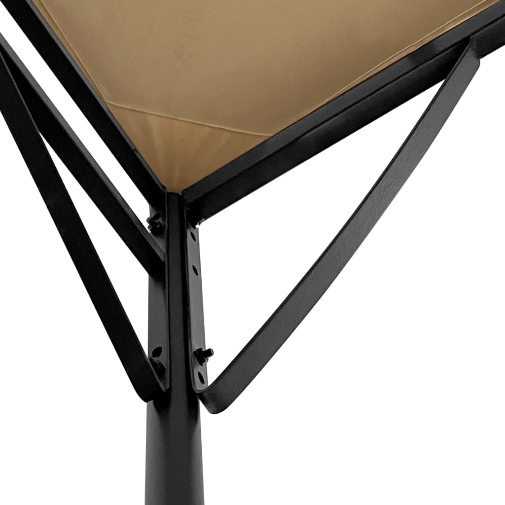 Canopy Taupe 2x2,3 m 180 g/m² Fabric and Steel