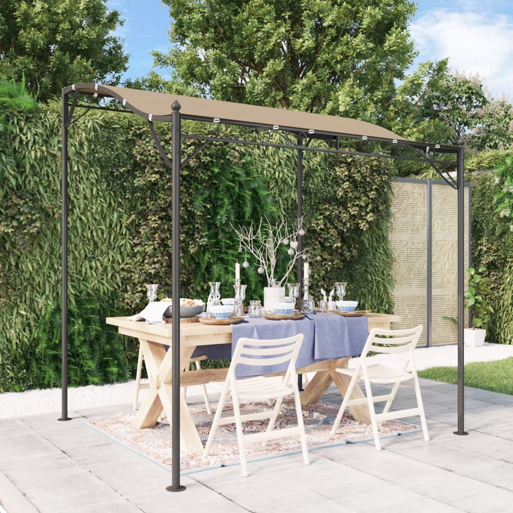 Canopy Taupe 2x2,3 m 180 g/m² Fabric and Steel