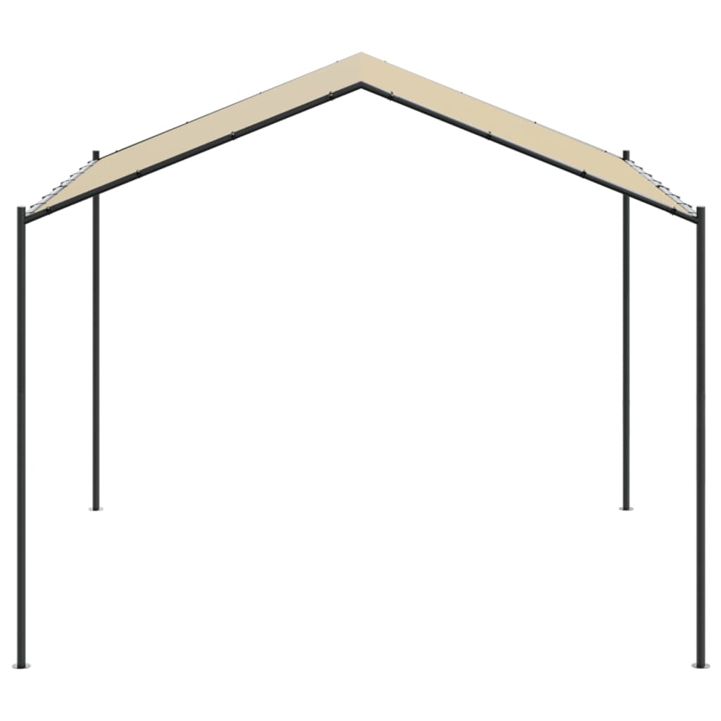 Canopy Tent Beige 4x4 m Steel and Fabric