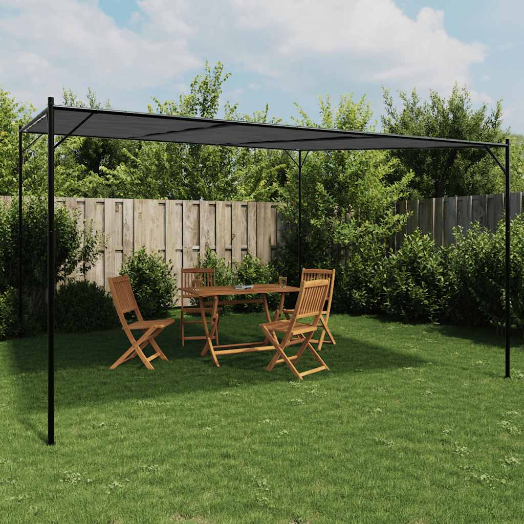Gazebo Anthracite 4x4 m 180 g/m² Fabric and Steel