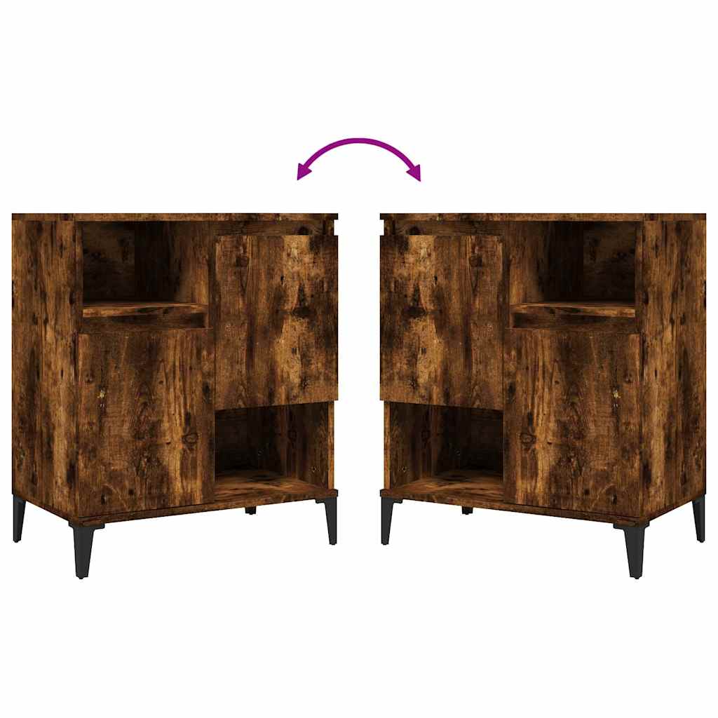 Sideboard Smoked Oak 60x35x70 cm Engineered Wood