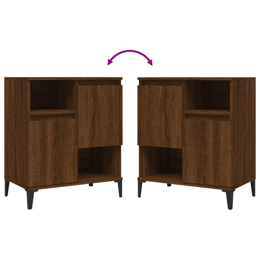 Sideboard Brown Oak 60x35x70 cm Engineered Wood
