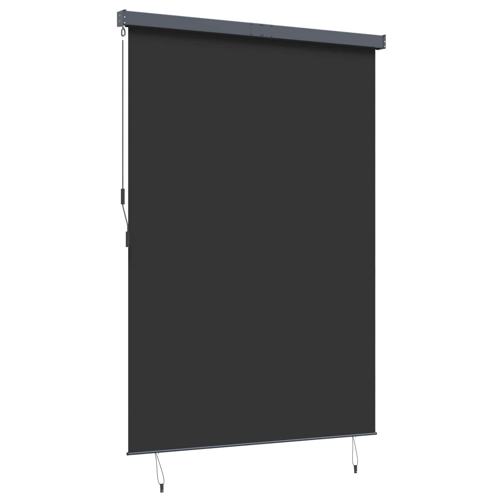 Roller Blind Anthracite 180 x 250 cm Fabric and Aluminum