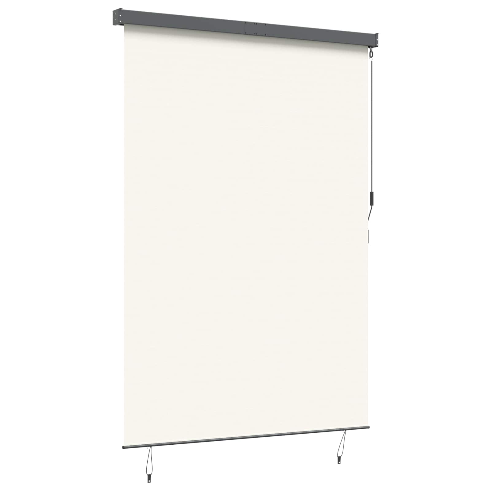 Roller Blind Cream 180 x 250 cm Fabric and Aluminum