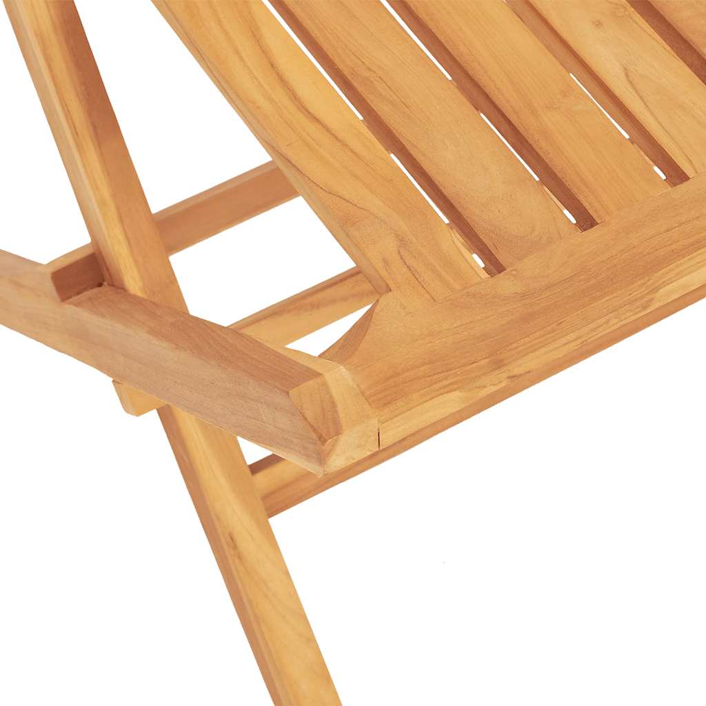 5 Piece Garden Dining Set Solid Wood Teak