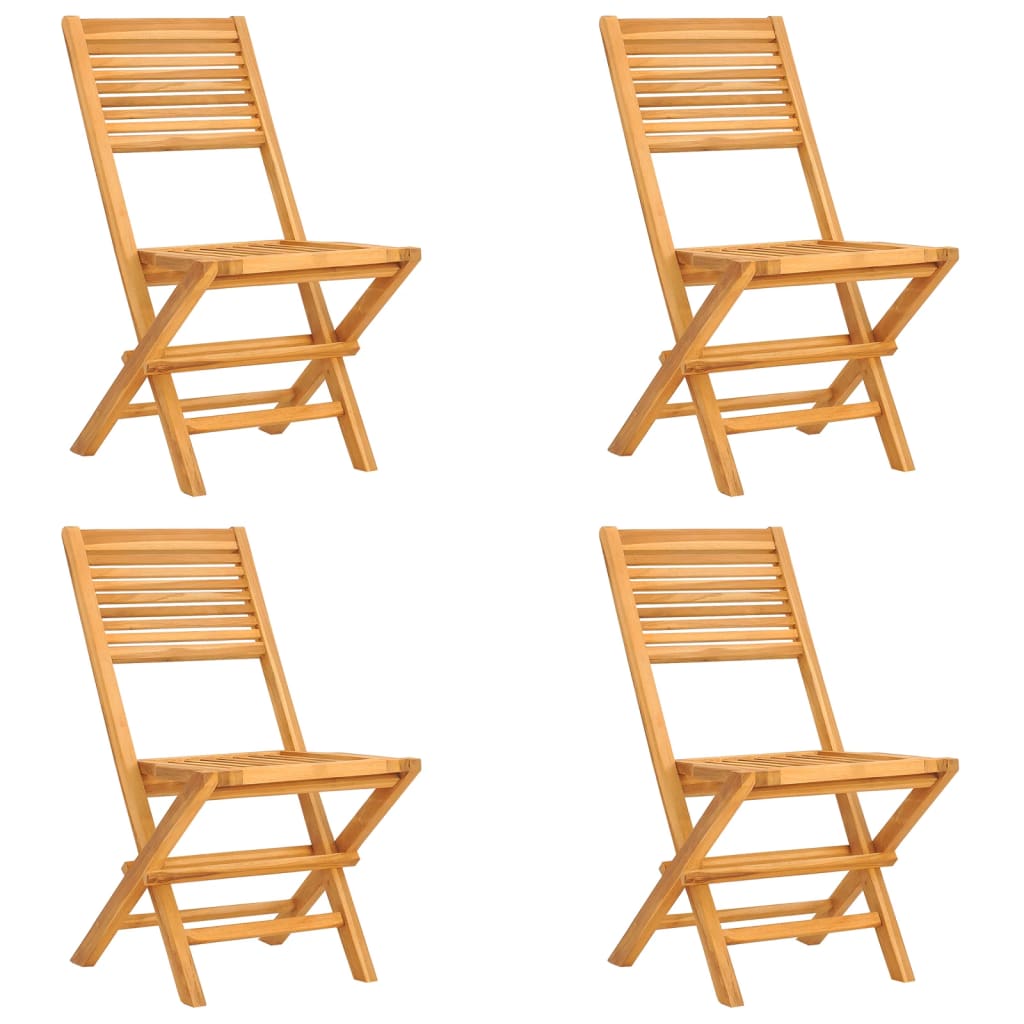 5 Piece Garden Dining Set Solid Wood Teak