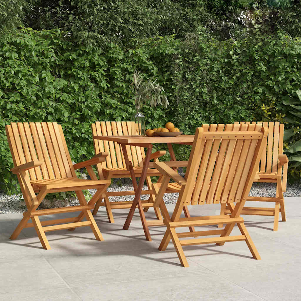 Folding Chairs 4 pcs 61x67x90 cm Solid Wood Teak