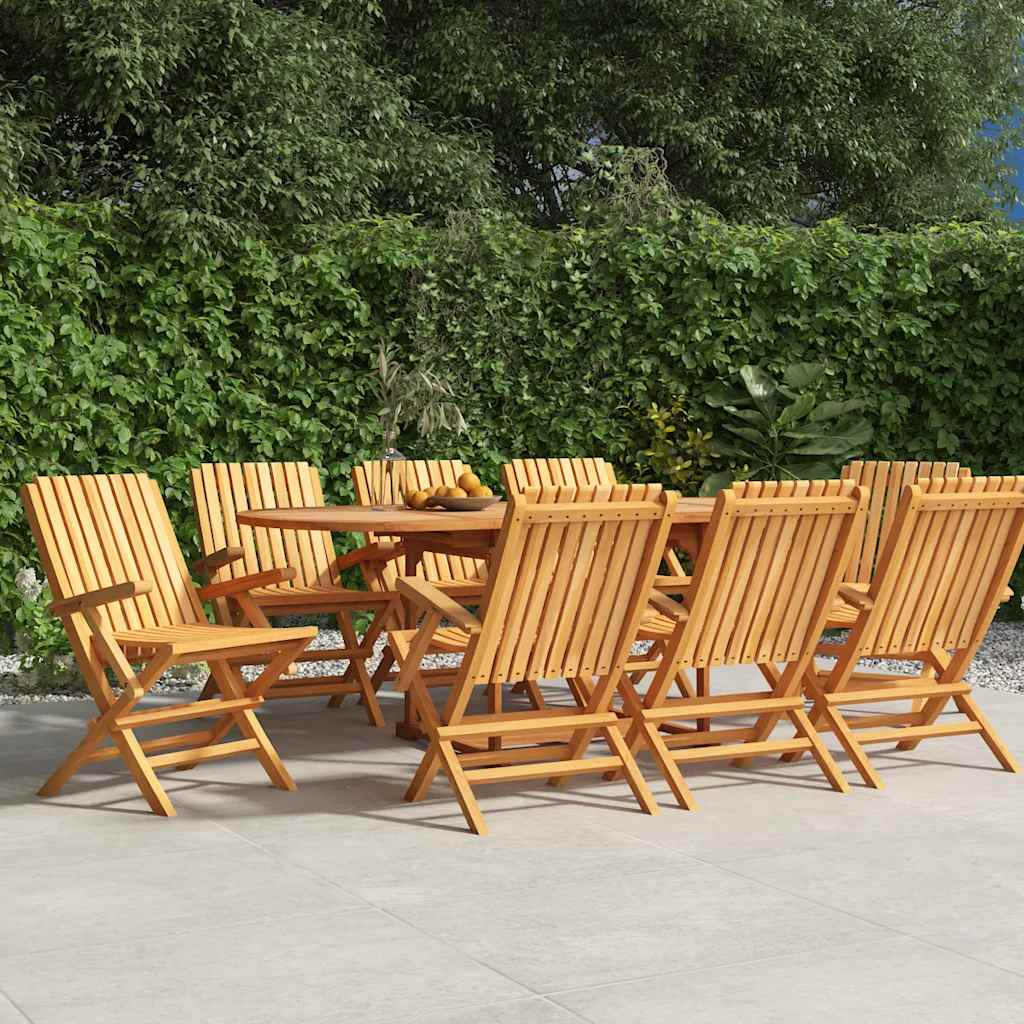Folding Chairs 8 pcs 61x67x90 cm Solid Wood Teak
