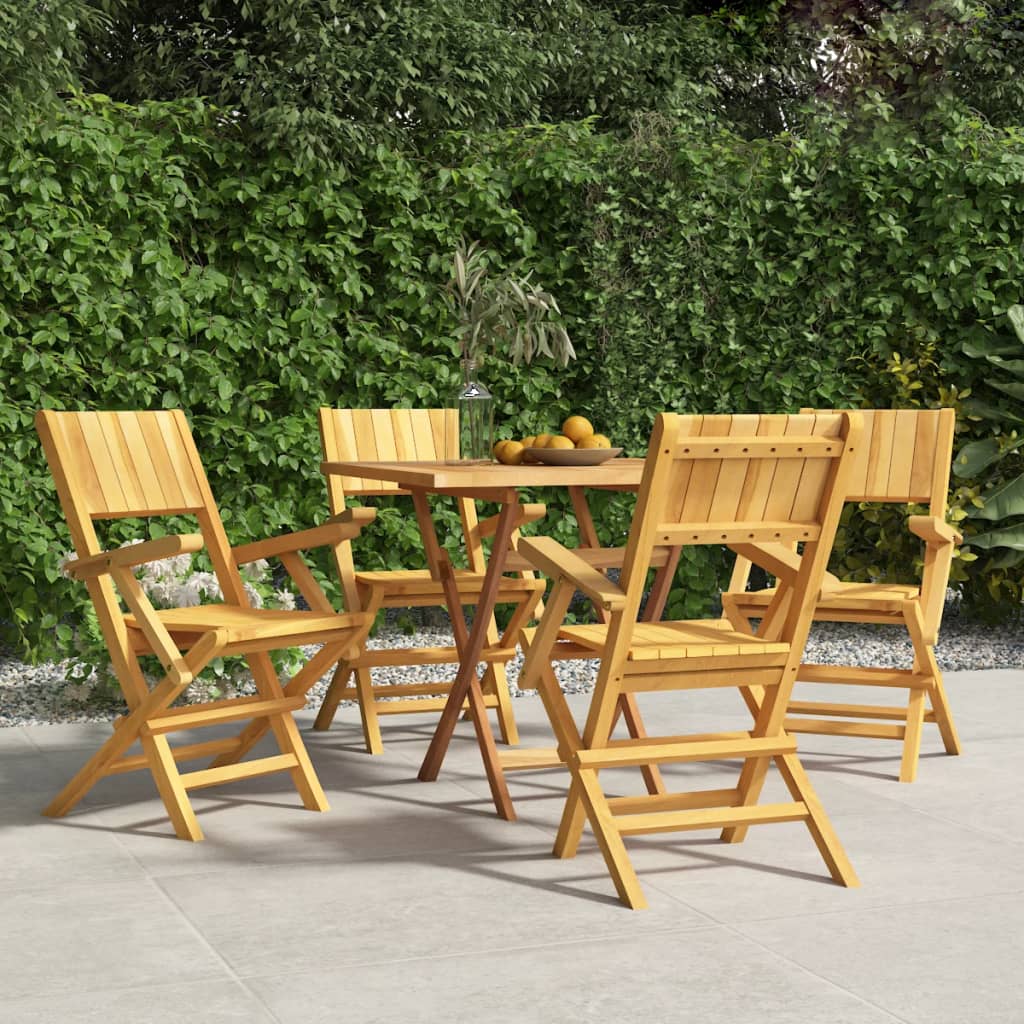 Folding Chairs 4 pcs 55x61x90 cm Solid Wood Teak