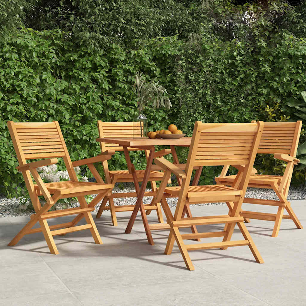 Folding Chairs 4 pcs 55x62x90 cm Solid Wood Teak