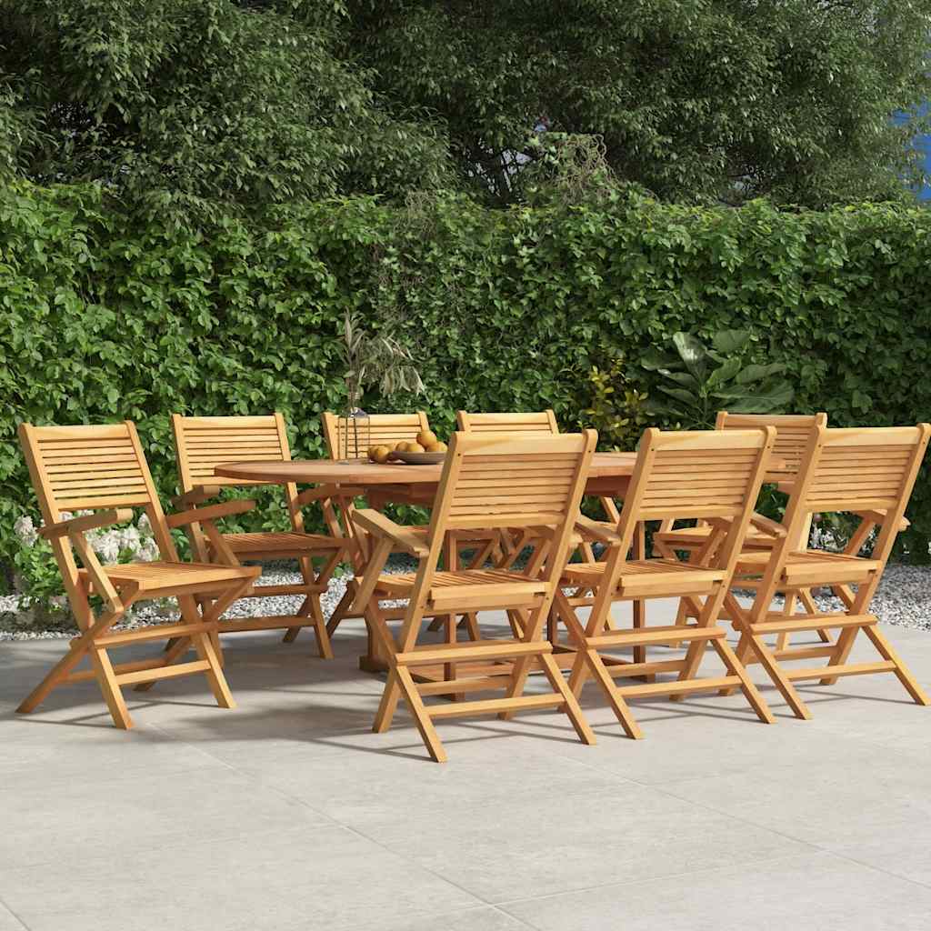Folding Chairs 8 pcs 55x62x90 cm Solid Wood Teak