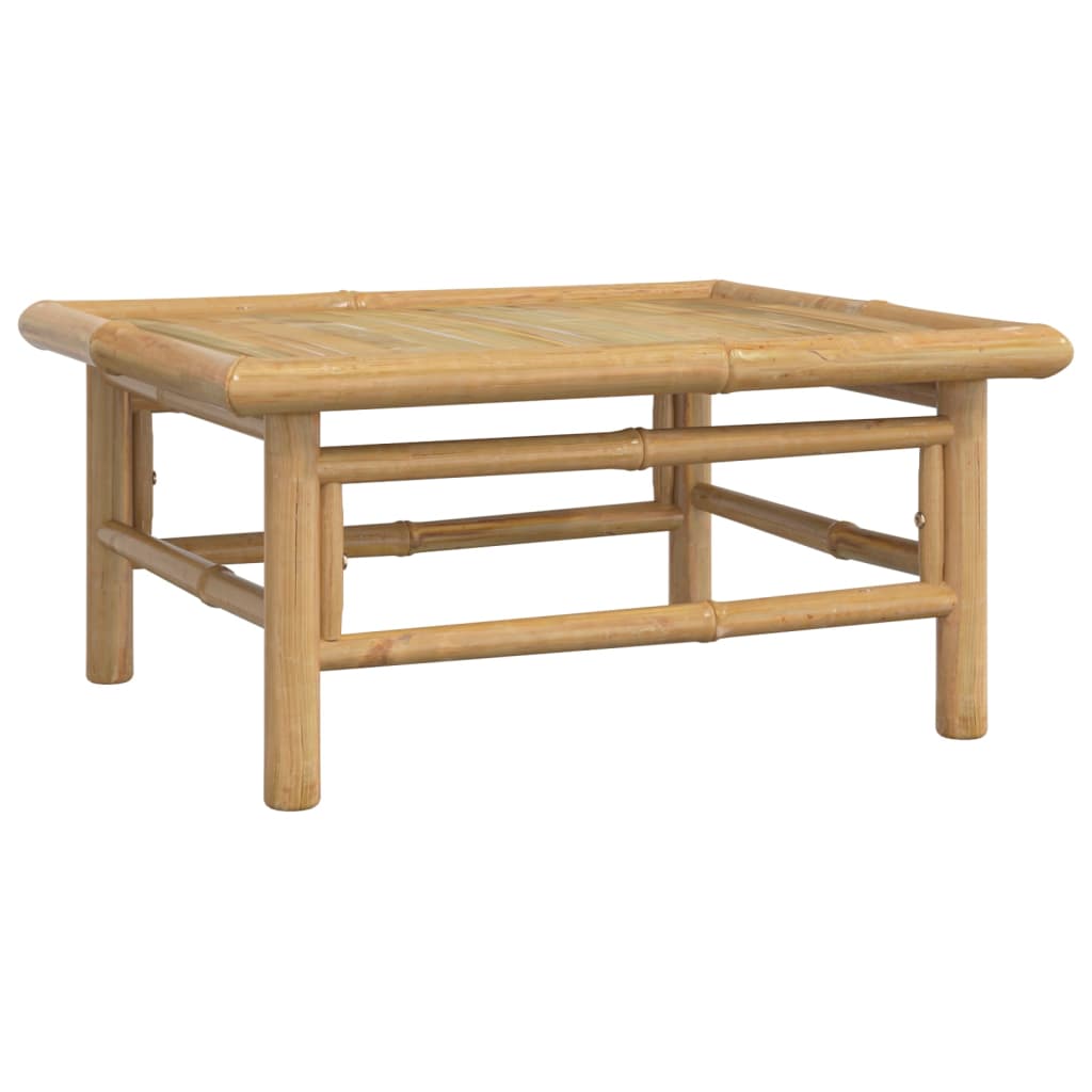 5 Piece Garden Lounge Set with Taupe Cushions Bamboo