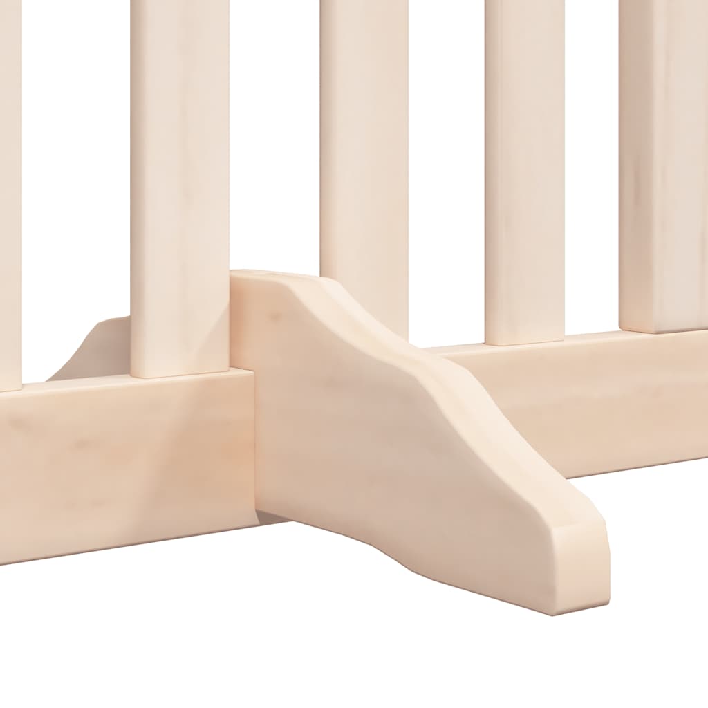 Dog Gate with Door Foldable 10 Panels 800 cm Poplar Wood