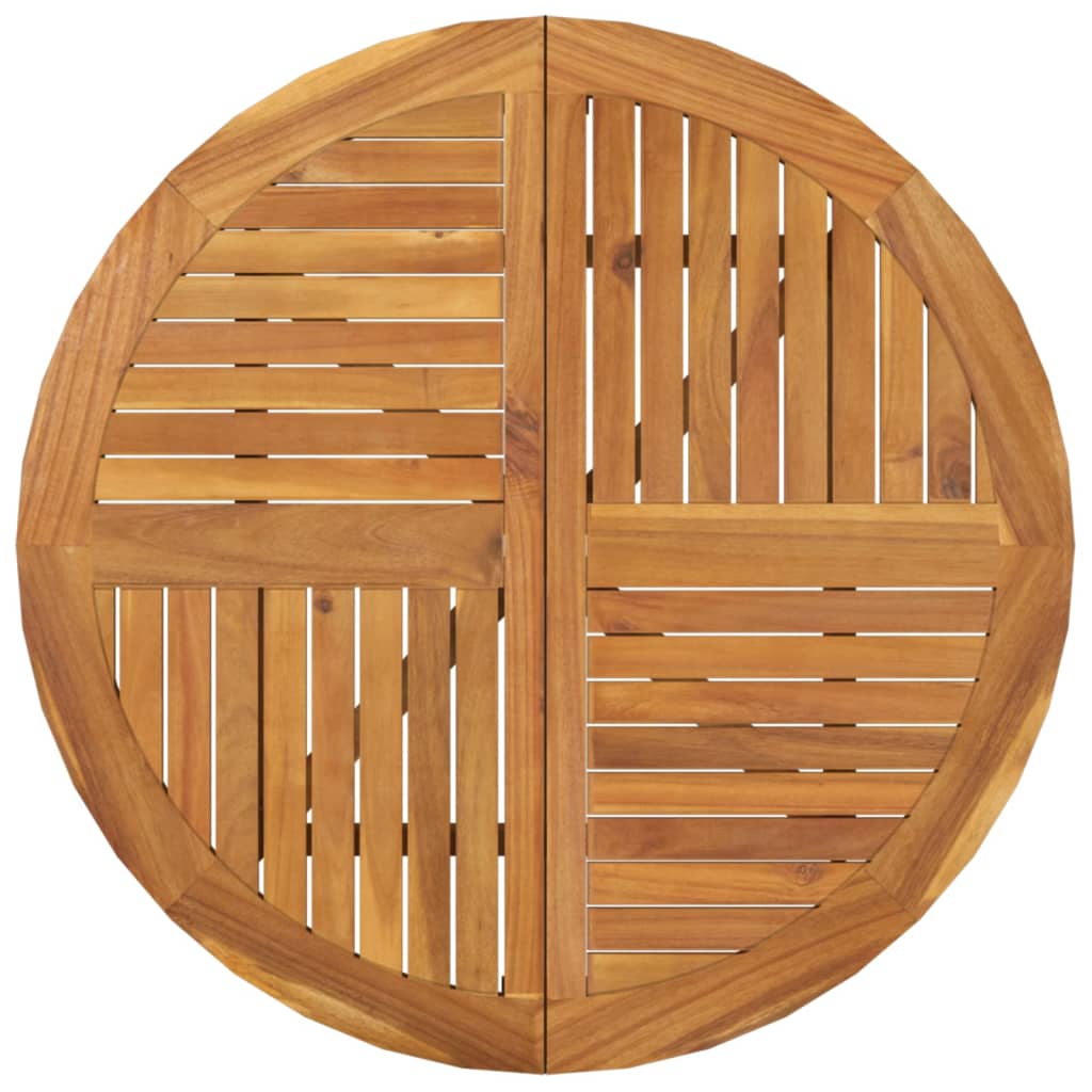 Garden Table Ø 85 cm Solid Wood Acacia