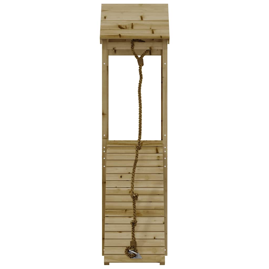Playhouse with Climbing Wall Impregnated Wood Pine