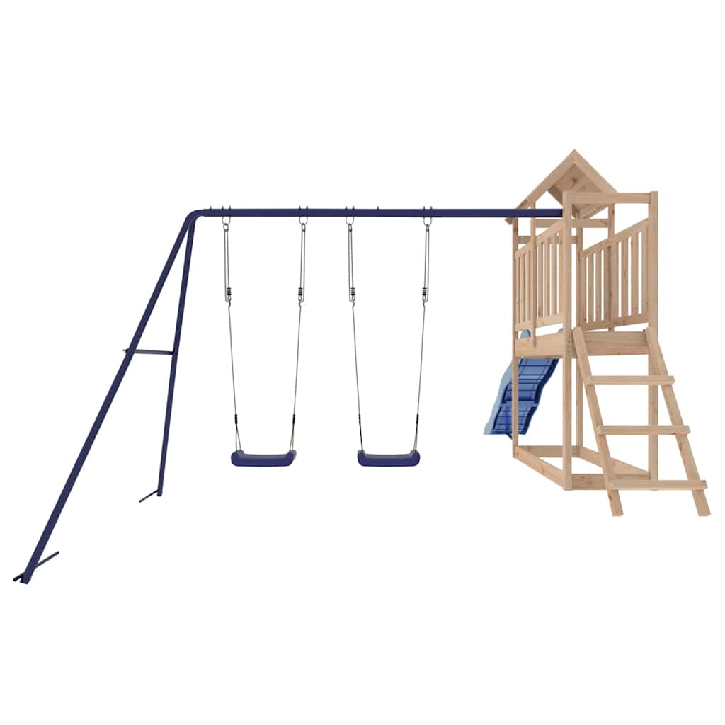 Outdoor Playset Solid Wood Pine
