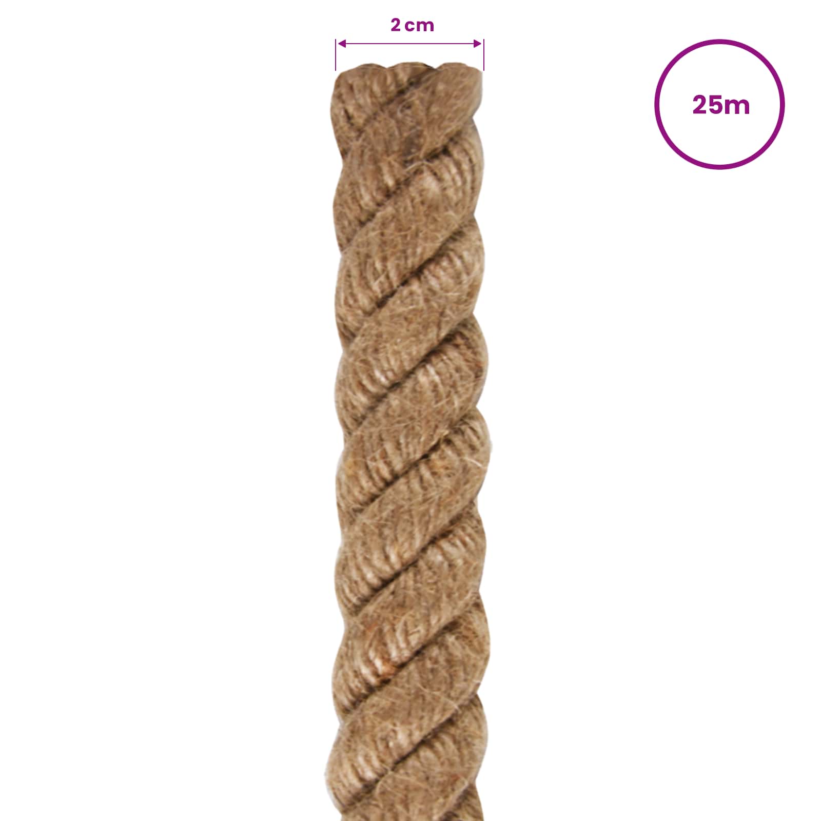 Jute Rope 25 m Long 20 mm Thick