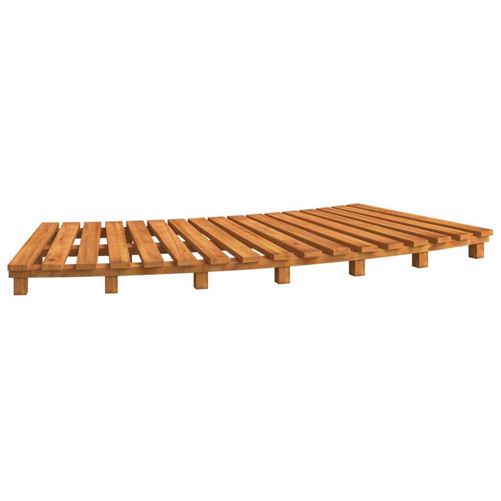 Hot Tub Surround Black Poly Rattan and Solid Wood Acacia
