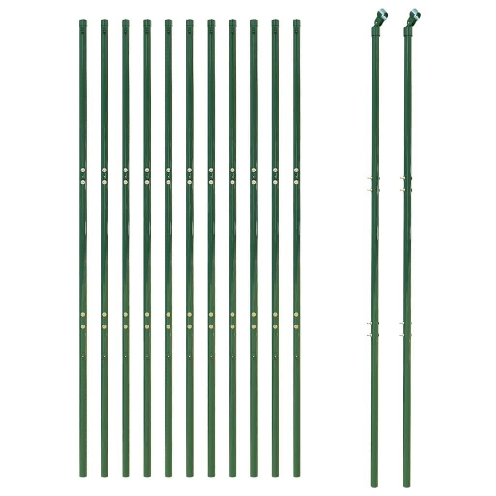 Wire Mesh Fence Green 1.8x25 m Galvanised Steel
