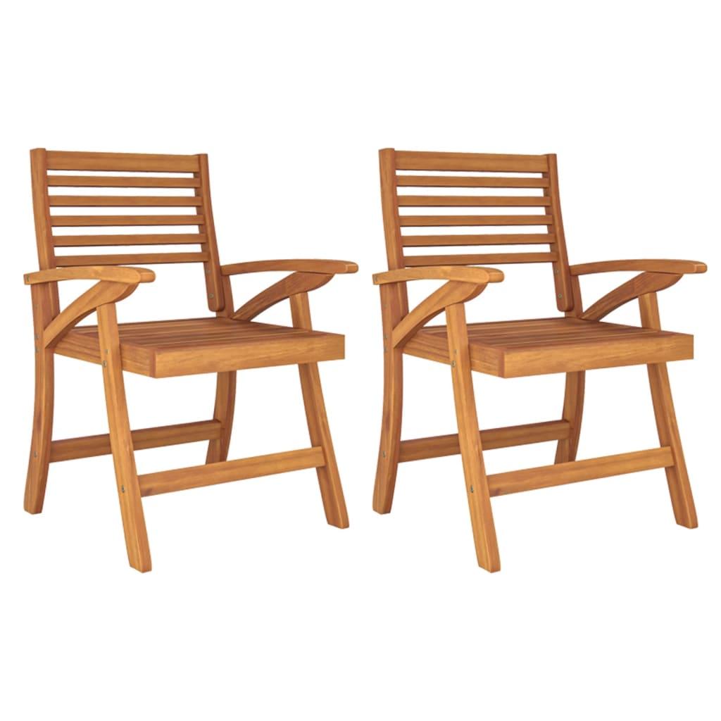 3 Piece Garden Dining Set Solid Wood Acacia