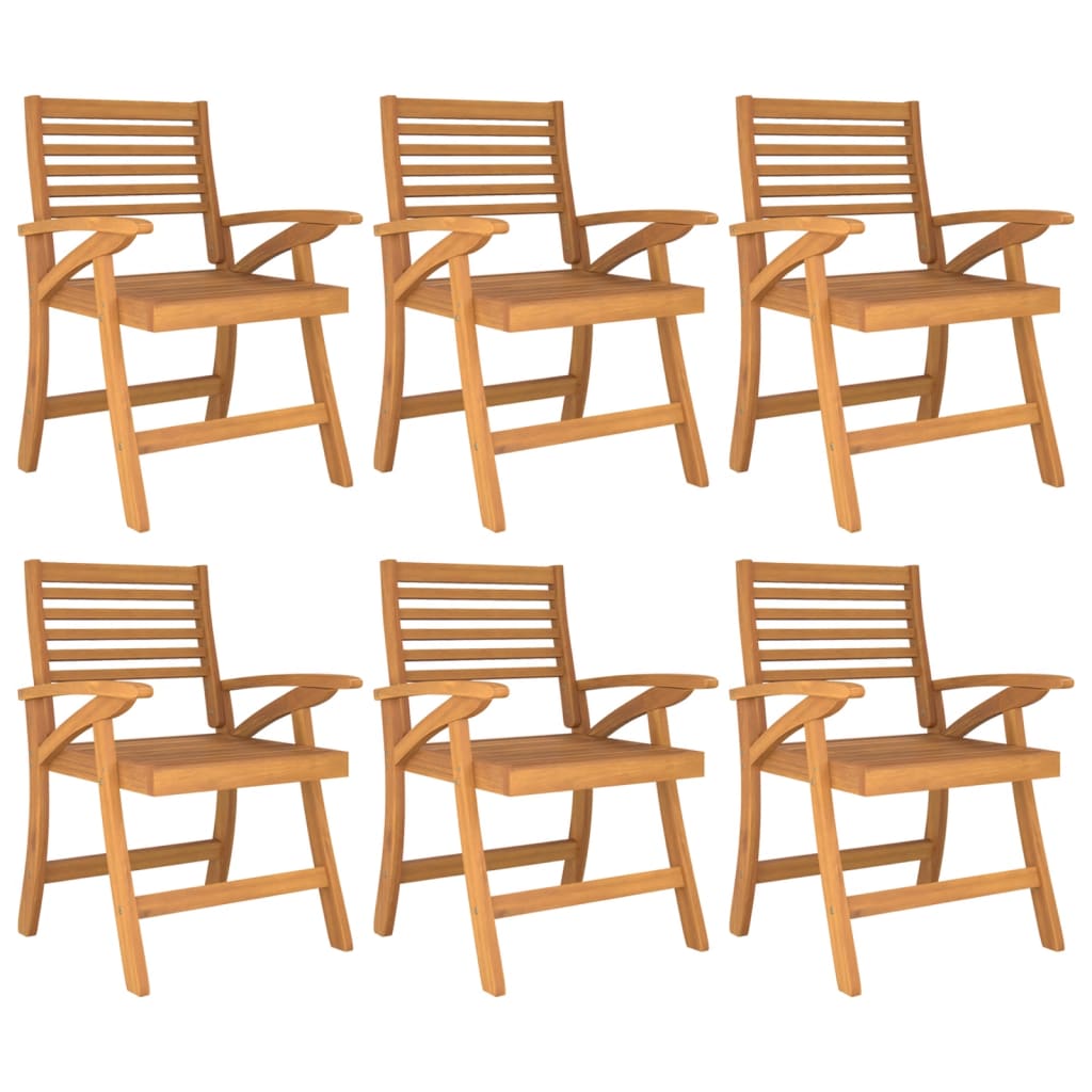 7 Piece Garden Dining Set Solid Wood Acacia