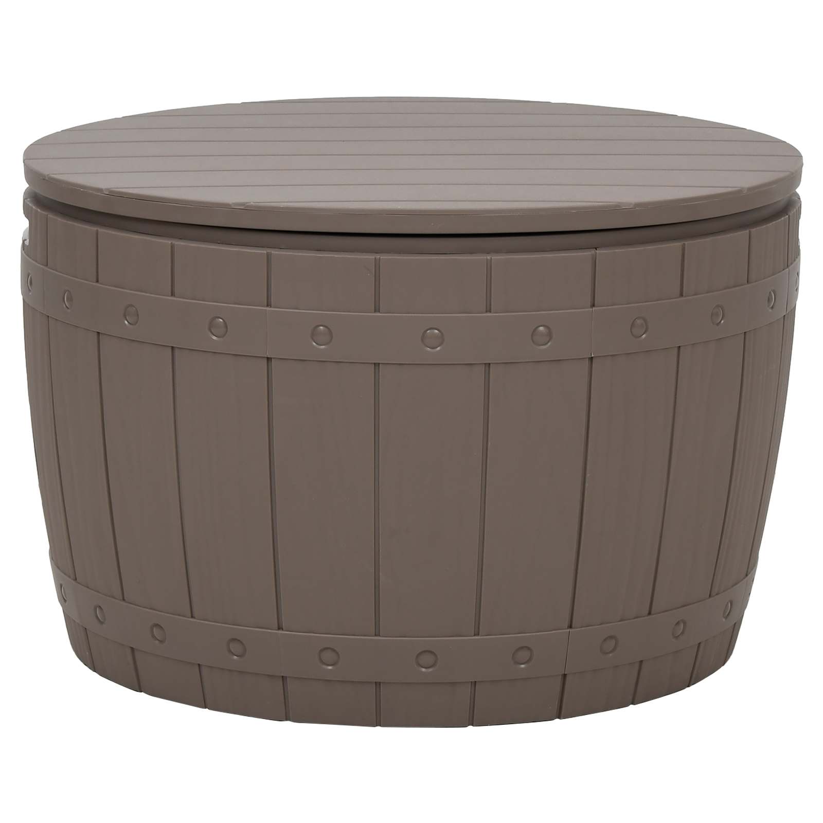 3-in-1 Garden Storage Box Light Brown Polypropylene