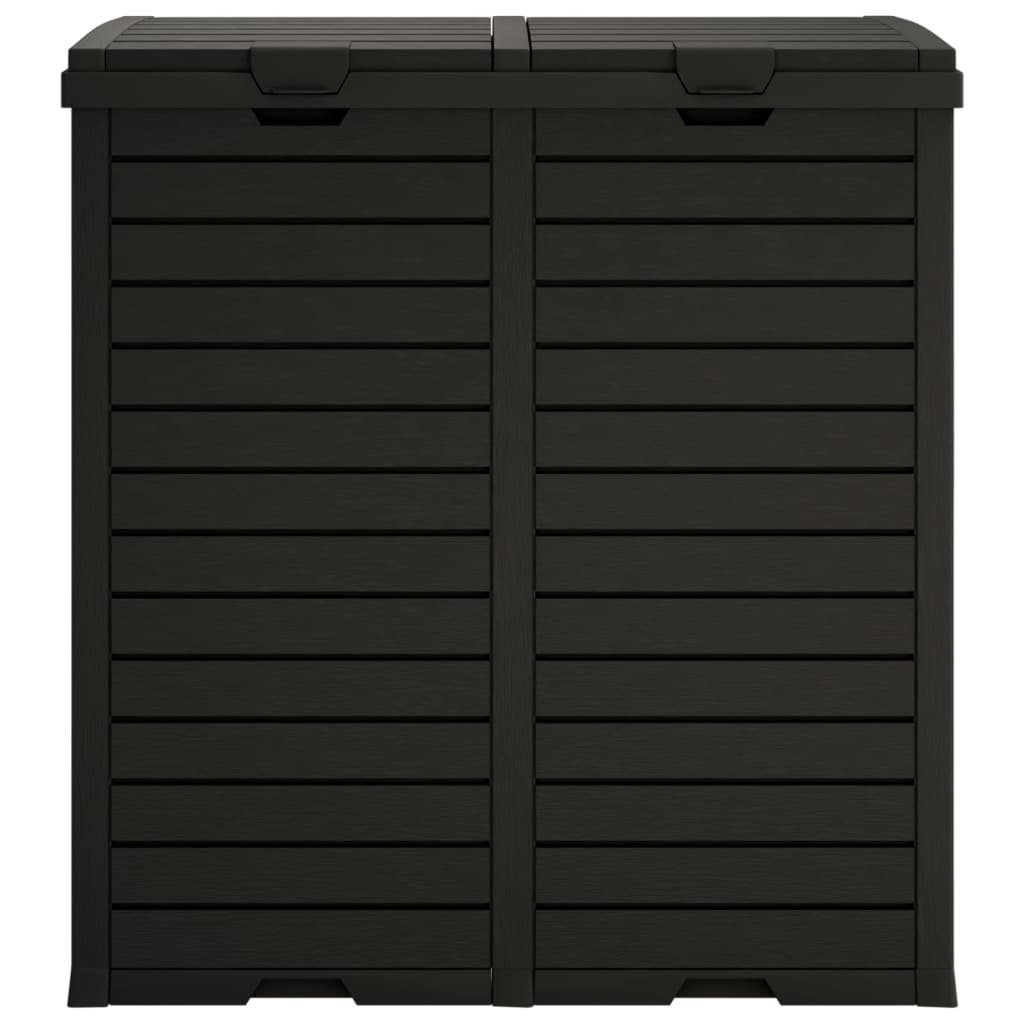 Outdoor Garbage Bin Black 78x41x86 cm Polypropylene