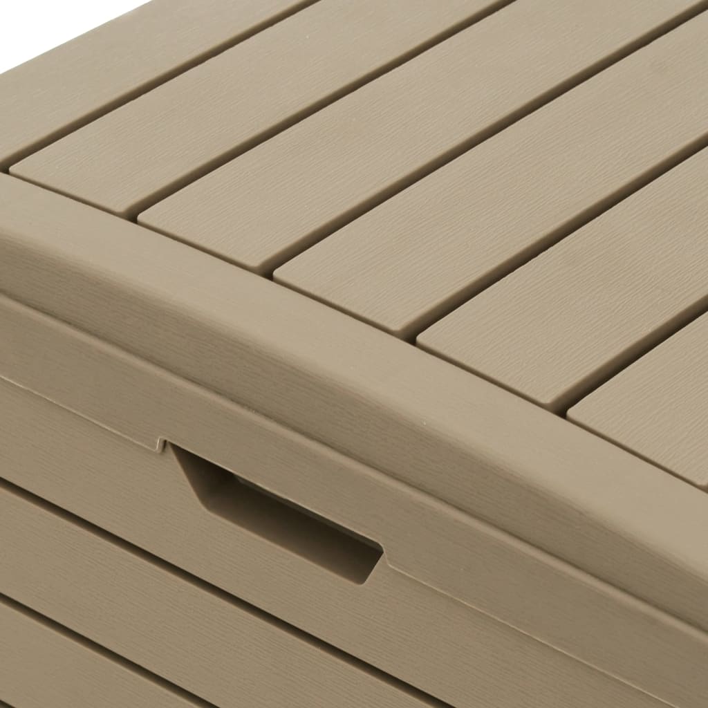 Outdoor Garbage Bin Light Brown 78x41x86 cm Polypropylene