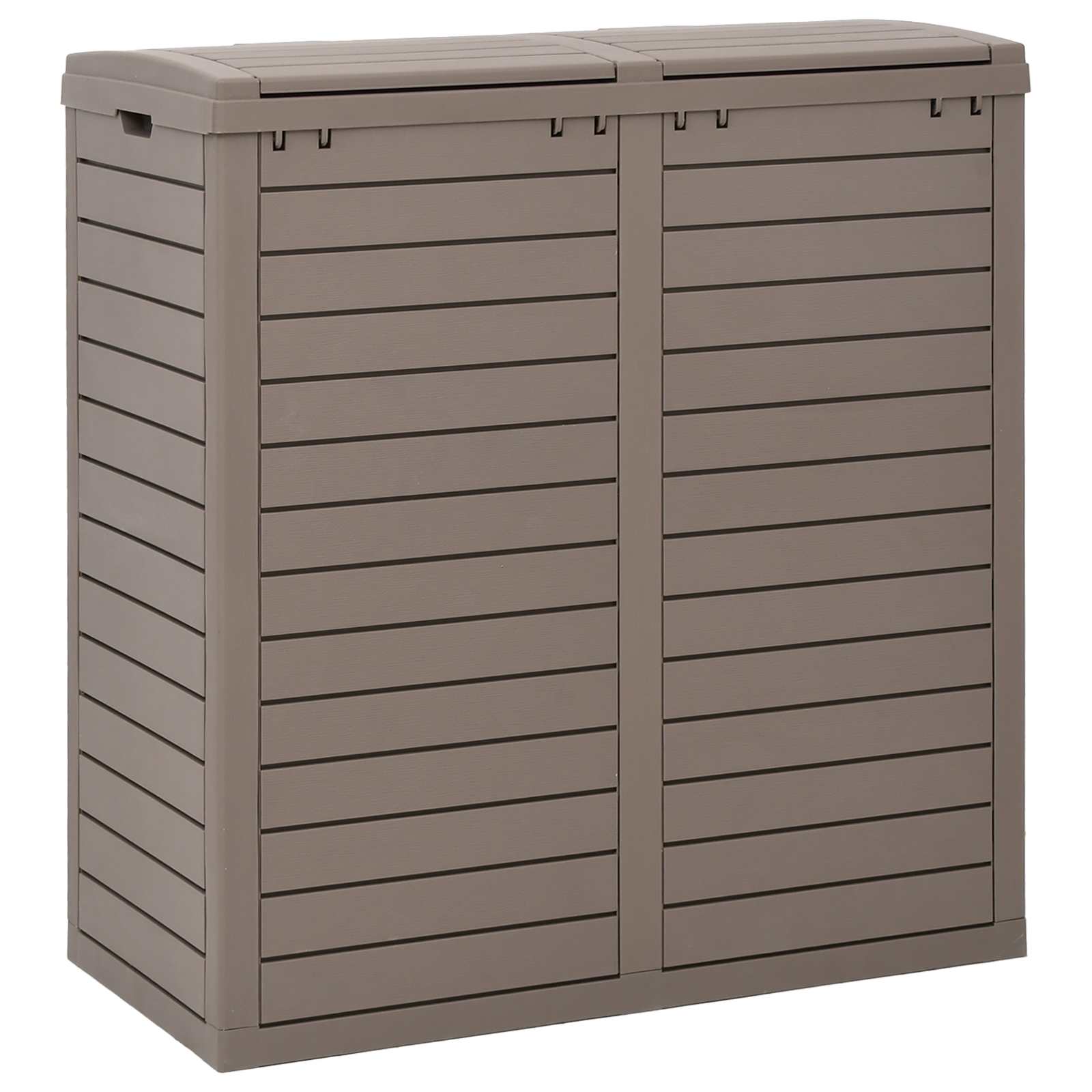 Outdoor Garbage Bin Light Brown 78x41x86 cm Polypropylene