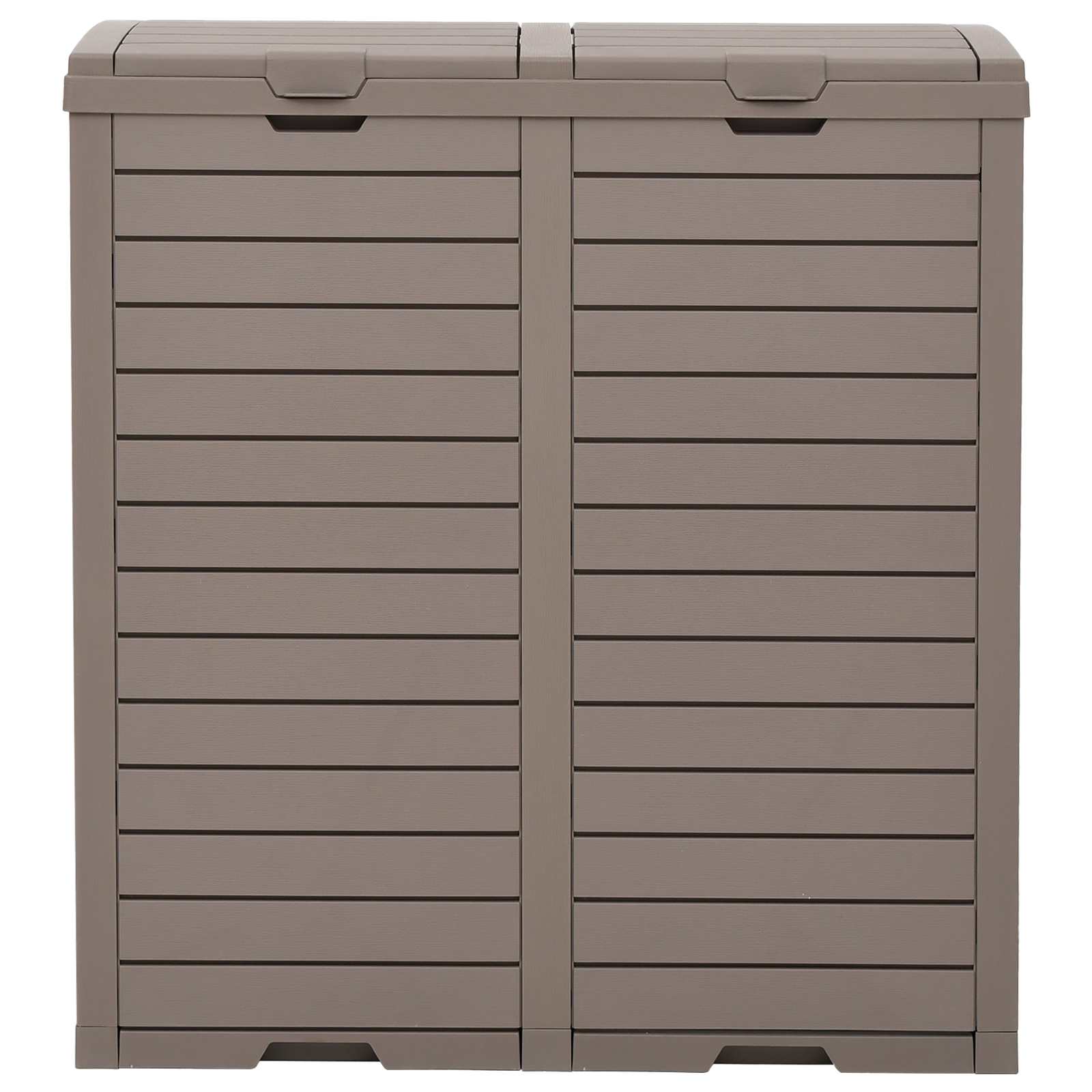 Outdoor Garbage Bin Light Brown 78x41x86 cm Polypropylene