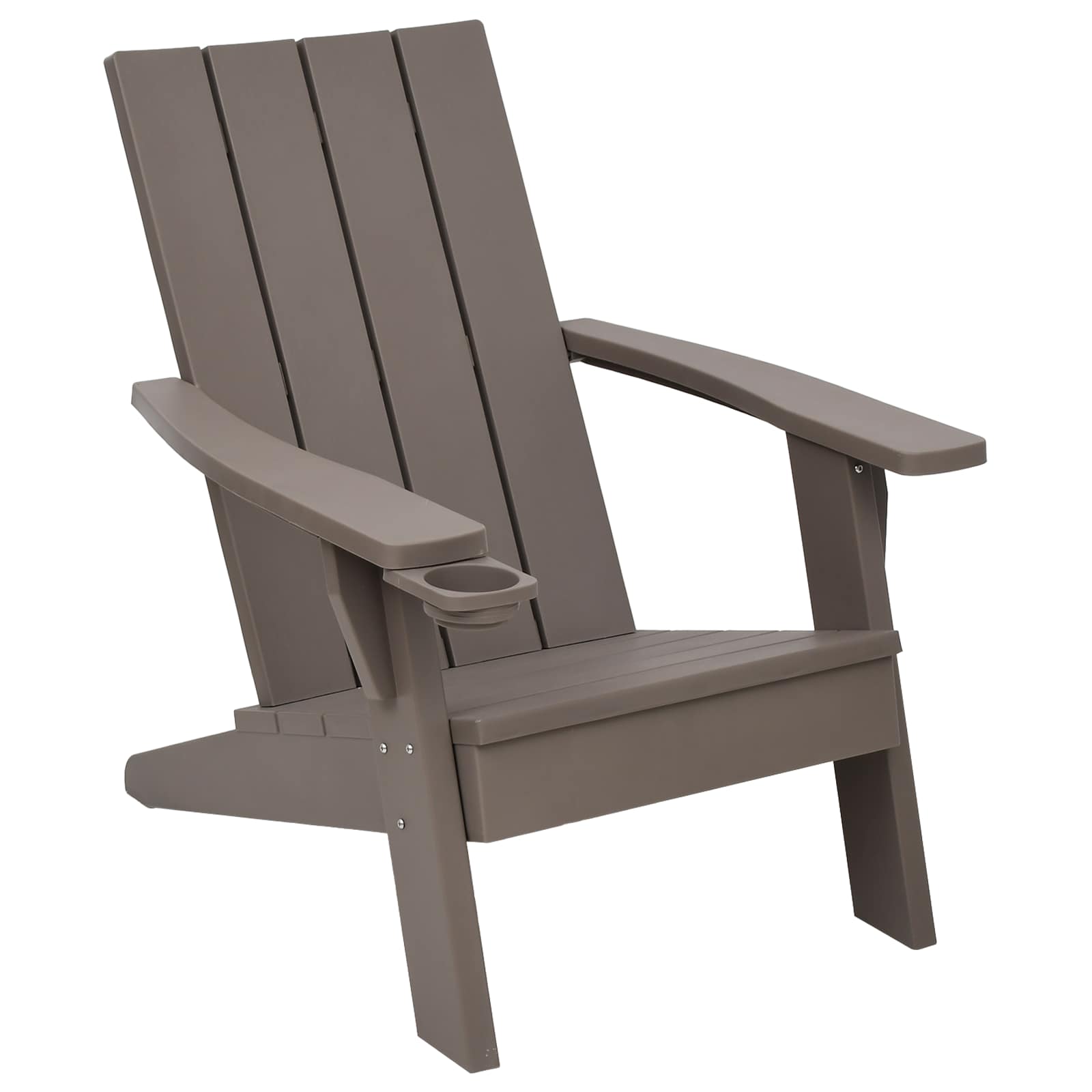 Garden Adirondack Chair Light Brown 75x88.5x89.5 cm