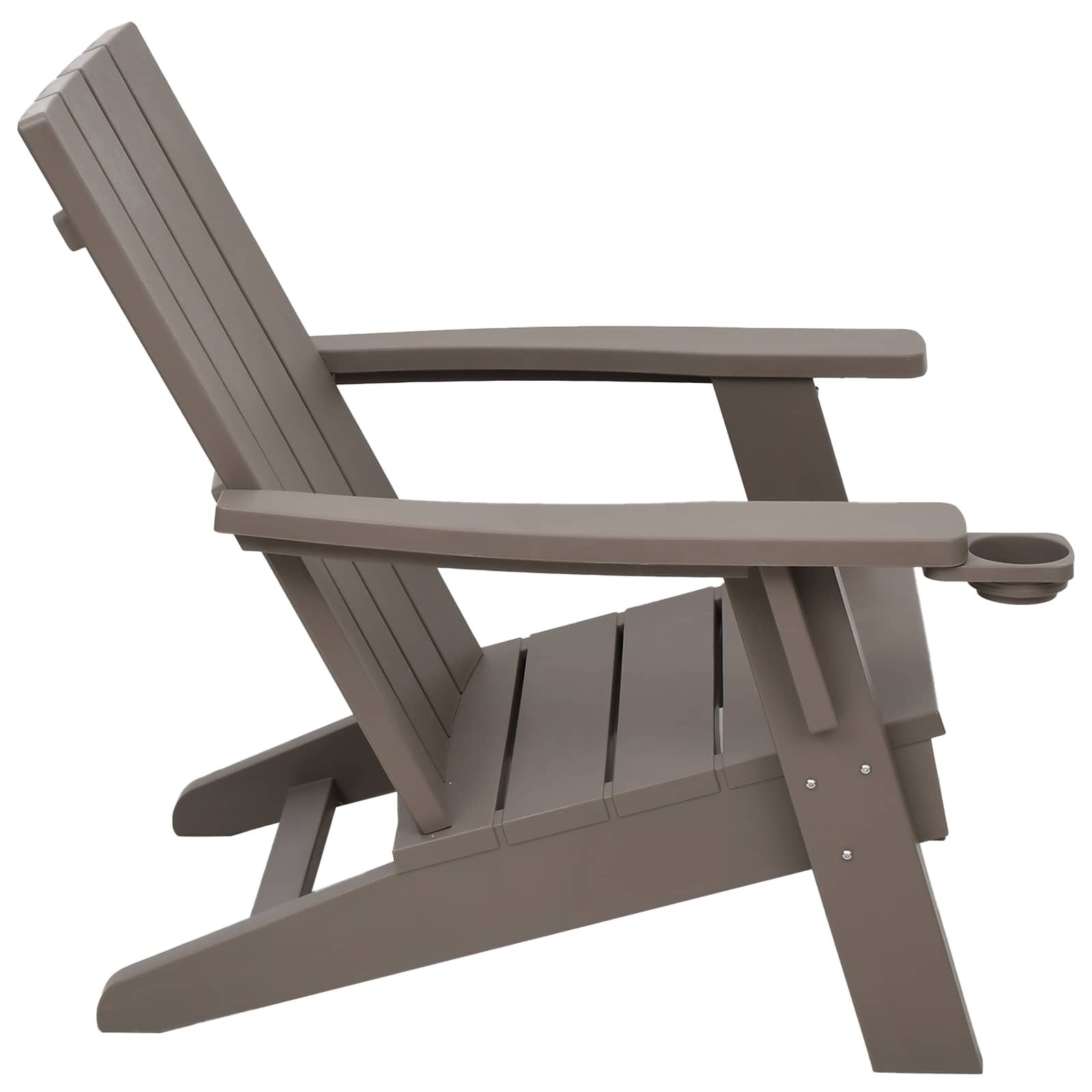Garden Adirondack Chair Light Brown 75x88.5x89.5 cm