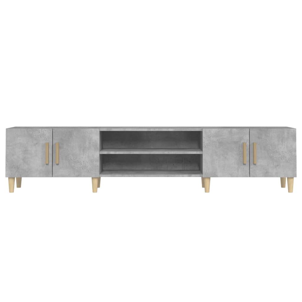 TV Cabinet Concrete Grey 180x31.5x40 cm Engineered Wood