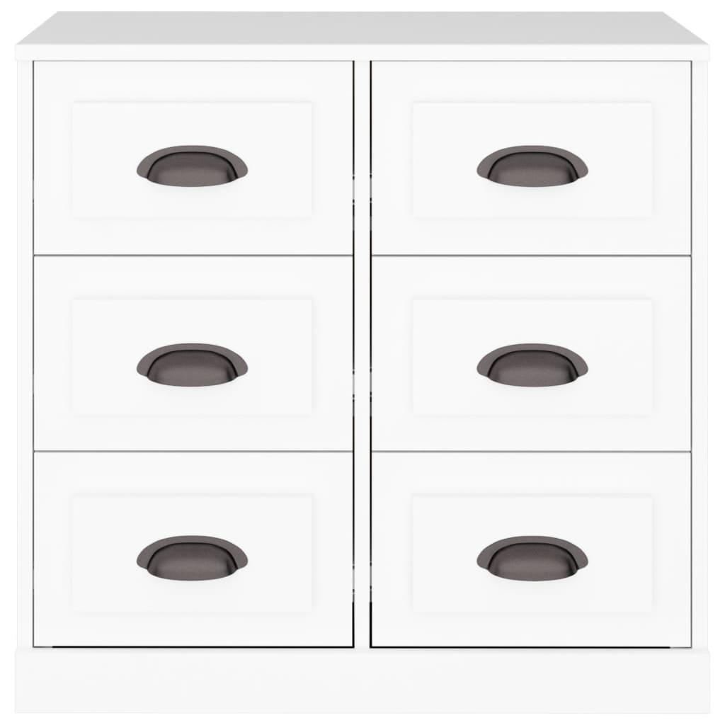 Sideboard White 70x35.5x67.5 cm Engineered Wood