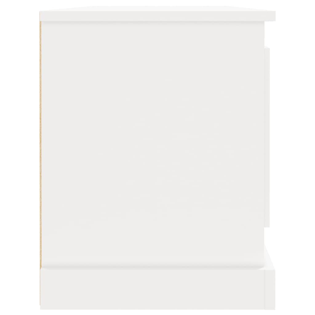 TV Cabinet White 100x35.5x45 cm Engineered Wood