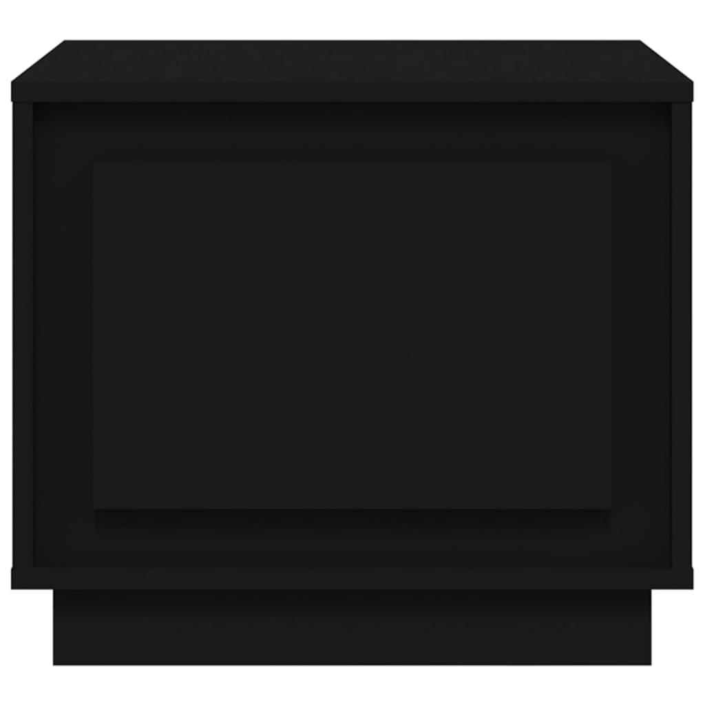 Coffee Table Black 51x50x44 cm Engineered Wood